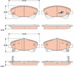 TRW Sada brzdových platničiek kotúčovej brzdy TRW GDB3479 (GDB3479)