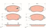 TRW Sada brzdových platničiek kotúčovej brzdy TRW GDB1424 (GDB1424)