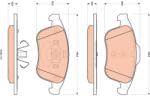 TRW Sada brzdových platničiek kotúčovej brzdy TRW GDB1896 (GDB1896)