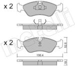 METELLI Sada brzdových platničiek kotúčovej brzdy METELLI 22-0117-0 (22-0117-0)