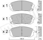 METELLI Sada brzdových platničiek kotúčovej brzdy METELLI 22-1298-0 (22-1298-0)