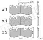 METELLI Sada brzdových platničiek kotúčovej brzdy METELLI 22-1202-0 (22-1202-0)