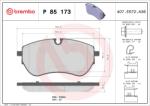 BREMBO Sada brzdových platničiek kotúčovej brzdy BREMBO P 85 173 (P 85 173)