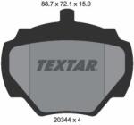 TEXTAR Sada brzdových platničiek kotúčovej brzdy TEXTAR 2034402 (2034402)