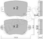 METELLI Sada brzdových platničiek kotúčovej brzdy METELLI 22-1334-0 (22-1334-0)