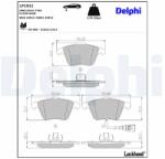 DELPHI Sada brzdových platničiek kotúčovej brzdy DELPHI LP1921 (LP1921)