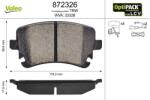 VALEO Sada brzdových platničiek kotúčovej brzdy VALEO 872326 (872326)