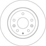 TRW Brzdový kotúč TRW DF6807 (DF6807)