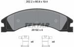 TEXTAR Sada brzdových platničiek kotúčovej brzdy TEXTAR 2619201 (2619201)