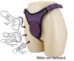 Pretty Love Harness Briefs Caludio III, Suction Cup Attachment, Purple