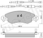 METELLI Sada brzdových platničiek kotúčovej brzdy METELLI 22-0330-0 (22-0330-0)