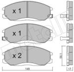 METELLI Sada brzdových platničiek kotúčovej brzdy METELLI 22-0364-0 (22-0364-0)