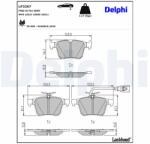 DELPHI Sada brzdových platničiek kotúčovej brzdy DELPHI LP3267 (LP3267)