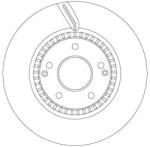 TRW Brzdový kotúč TRW DF6883S (DF6883S)