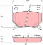 TRW Sada brzdových platničiek kotúčovej brzdy TRW GDB1007 (GDB1007)