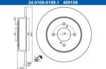 ATE Brzdový kotúč ATE 24.0109-0189.1 (24.0109-0189.1)