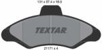 TEXTAR Sada brzdových platničiek kotúčovej brzdy TEXTAR 2117105 (2117105)