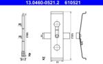 ATE Súprava príslušenstva, obloženie kotúčovej brzdy ATE 13.0460-0521.2 (13.0460-0521.2)