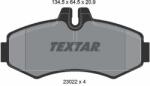TEXTAR Sada brzdových platničiek kotúčovej brzdy TEXTAR 2302201 (2302201)