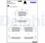 DELPHI Sada brzdových platničiek kotúčovej brzdy DELPHI LP3855 (LP3855)