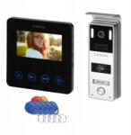 ORNO Egylakásos video kaputelefon szett Vezetékes 4 eres Rfid (OR-VID-MB-1083/B)