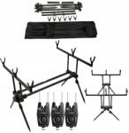 Sahido Állvány Szett 3 Horgászbothoz És 3 Jelzőfényhez, Központtal (SH-XWING_SIGNAL_SET)