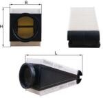 MAHLE Vzduchový filter MAHLE LX 5861 (LX 5861)