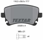 TEXTAR Sada brzdových platničiek kotúčovej brzdy TEXTAR 2332611 (2332611)