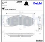 DELPHI Sada brzdových platničiek kotúčovej brzdy DELPHI LP3641 (LP3641)