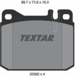 TEXTAR Sada brzdových platničiek kotúčovej brzdy TEXTAR 2039204 (2039204)