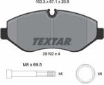 TEXTAR Sada brzdových platničiek kotúčovej brzdy TEXTAR 2919209 (2919209)