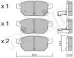 METELLI Sada brzdových platničiek kotúčovej brzdy METELLI 22-0746-0 (22-0746-0)