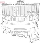 DENSO Vnútorný ventilátor DENSO DEA17006 (DEA17006)