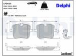 DELPHI Sada brzdových platničiek kotúčovej brzdy DELPHI LP3617 (LP3617)