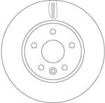 TRW Brzdový kotúč TRW DF6819 (DF6819)