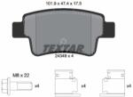 TEXTAR Sada brzdových platničiek kotúčovej brzdy TEXTAR 2434901 (2434901)