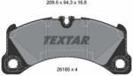 TEXTAR Sada brzdových platničiek kotúčovej brzdy TEXTAR 2618501 (2618501)