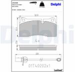 DELPHI Sada brzdových platničiek kotúčovej brzdy DELPHI LP2448 (LP2448)