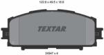 TEXTAR Sada brzdových platničiek kotúčovej brzdy TEXTAR 2434701 (2434701)