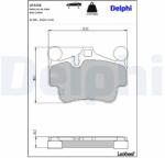 DELPHI Sada brzdových platničiek kotúčovej brzdy DELPHI LP2236 (LP2236)