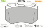 VALEO Sada brzdových platničiek kotúčovej brzdy VALEO 302274 (302274)