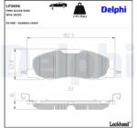 DELPHI Sada brzdových platničiek kotúčovej brzdy DELPHI LP3696 (LP3696)