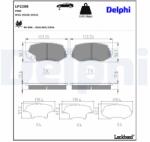 DELPHI Sada brzdových platničiek kotúčovej brzdy DELPHI LP2208 (LP2208)