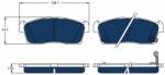 TRW Sada brzdových platničiek kotúčovej brzdy TRW GDB1940BTE (GDB1940BTE)