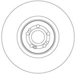 TRW Brzdový kotúč TRW DF4634S (DF4634S)