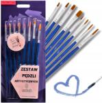 Loveart ecsetkészlet 8 db-os festőkészlet akvarell- és poszterfestékekhez (Pędzle Zestaw 8szt)