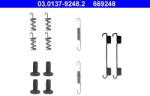 ATE Súprava príslušenstva, čeľusť parkovacej brzdy ATE 03.0137-9248.2 (03.0137-9248.2)