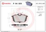 BREMBO Sada brzdových platničiek kotúčovej brzdy BREMBO P 54 023 (P 54 023)