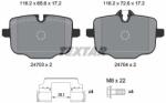 TEXTAR Sada brzdových platničiek kotúčovej brzdy TEXTAR 2470303 (2470303)