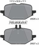 TEXTAR Sada brzdových platničiek kotúčovej brzdy TEXTAR 2652601 (2652601)